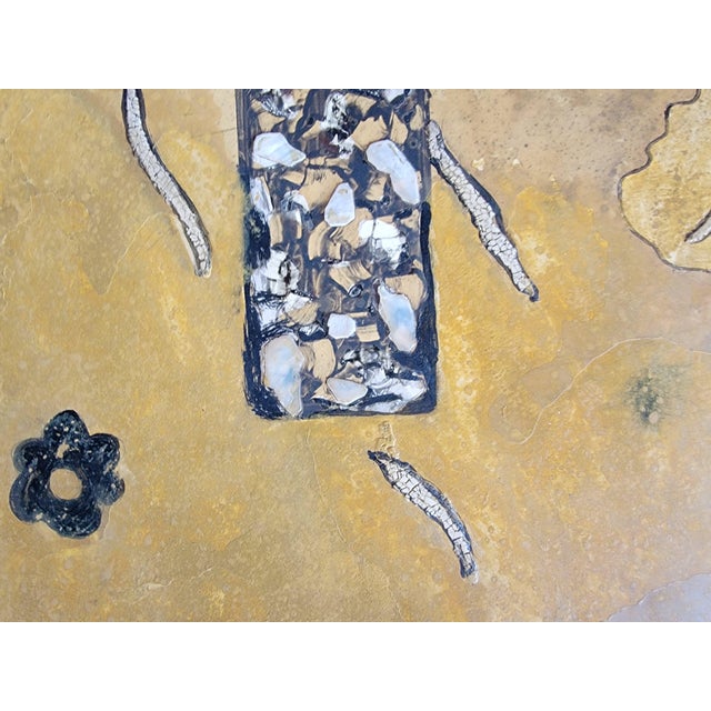 Circular Side, Game or Dining Table With Abstract & Mosaic Tile Decoration For Sale - Image 11 of 15