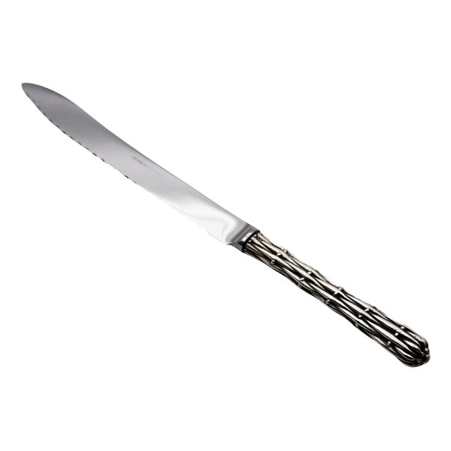 Silver Bronze Bread Knife by Richard Lauret For Sale