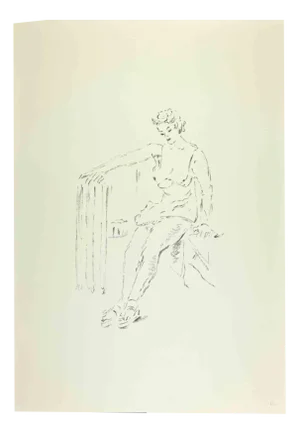 Filippo De Pisis, Woman, 1968, Lithograph