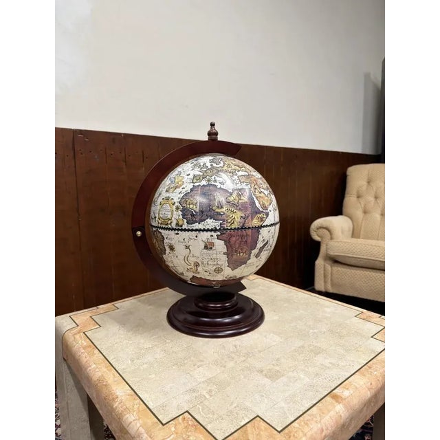 Italian Table Bar Globe from Zoffoli, in Flawless conditions. Designed before 1890