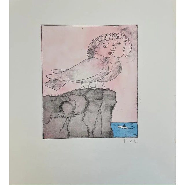 2000 - 2009 François-Xavier Lalanne, Sirens, 2005, Etching For Sale - Image 5 of 5