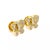 Contemporary Diamond Butterfly 18k Yellow Gold Stud Earrings, 2 Pieces For Sale - Image 3 of 8
