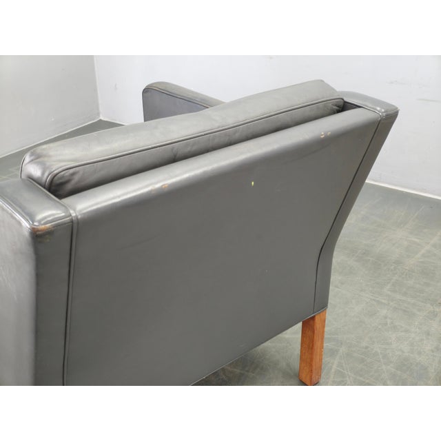 Leather Lounge Chairs by Børge Mogensen for Fredericia, 1970s, Set of 2 For Sale - Image 6 of 18