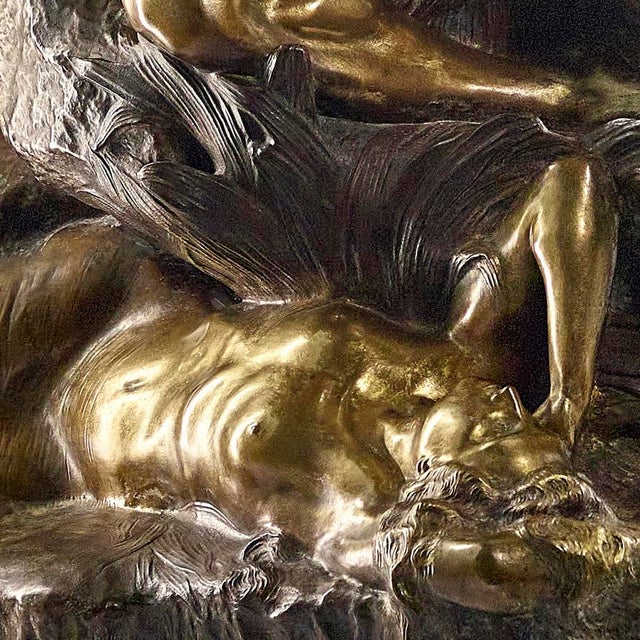 Thiebaut Frère, Nude Spring, 1890s, Bronze For Sale - Image 4 of 10