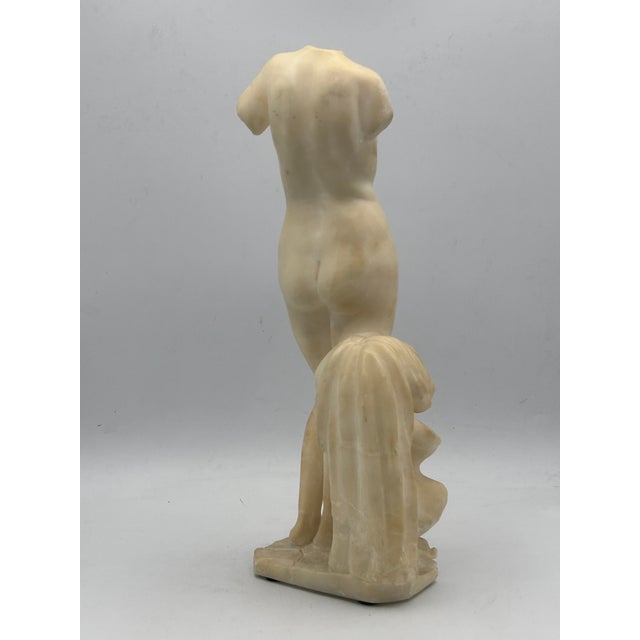 Stone Early 20th-Century Grand Tour Italian Carved White Marble Statuette After the Venus of Cyrene For Sale - Image 7 of 18