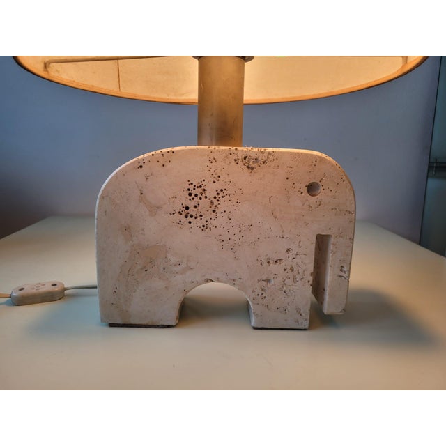 Sculptural Elephant Table Lamp from F.lli Mannelli, Florence, Italy, 1970s For Sale - Image 4 of 18