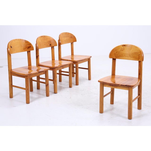 Mid-Century Wooden Dining Chairs by Rainer Daumiller, 1970s, Set of 4 For Sale - Image 11 of 11