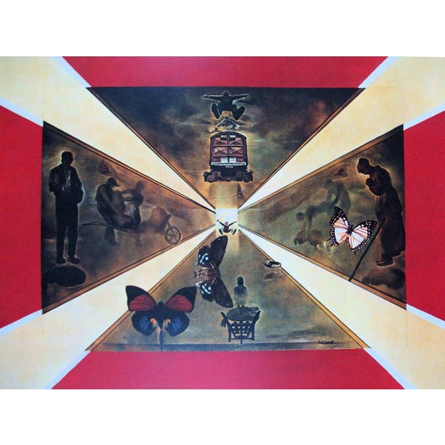 Modern Salvador Dali, Roussillon SNCF, Original Lithograph For Sale - Image 3 of 5