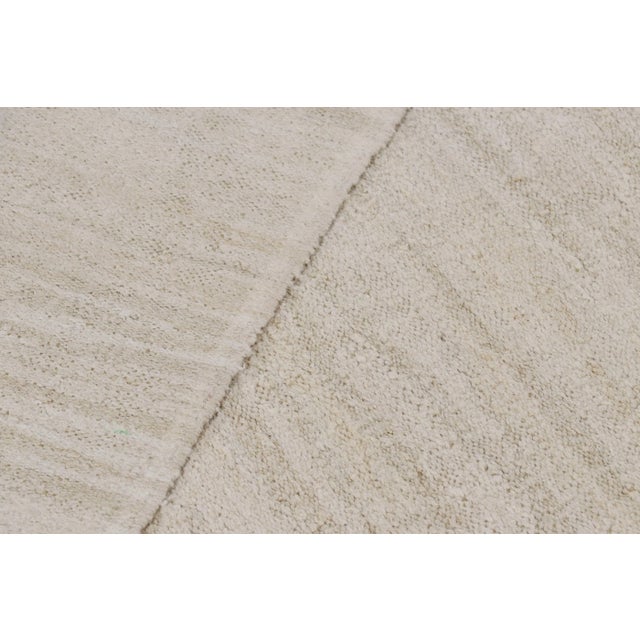 Beige Vintage Solid Kilim in Beige, Gold and Cream Tones With Striae - Rug & Kilim For Sale - Image 8 of 8