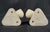 Pair of Vintage European Ceramic Bathroom Towel Bar Brackets For Sale - Image 9 of 9