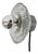 Ice Glass Wall Light or Flush Mount from Peill & Putzler, 1970s For Sale