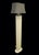Fine Art Lamps Vintage Tesselated Tile Mid Century Modern Brass Cap Floor Lamp in the Manner of Karl Springer by Fine Arts Lamps For Sale - Image 4 of 12