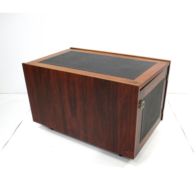 Johannes Sorth Rosewood Side Table Cube for Bornholm Denmark For Sale - Image 11 of 12