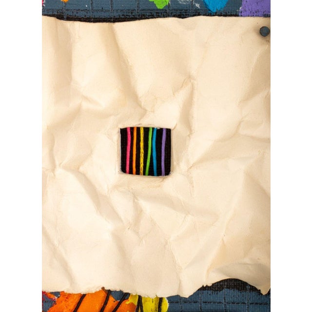 Paper Domenick Capobianco Abstract Mixed Media Collage For Sale - Image 7 of 11