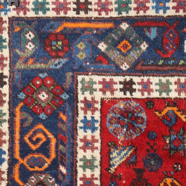 Middle Eastern Afshar Rug For Sale - Image 5 of 8