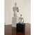 Contemporary 1990s Minimalist Modern White Sculptures – Set of 2 Contemporary Figures on Plinths For Sale - Image 3 of 7