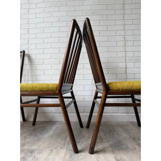 Mid-Century Modern Th Robsjohn Gibbings for Widdicomb Ebonized Dining Chairs For Sale - Image 3 of 8