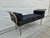Design Institute America Brushed Nickel Rolled Arm Bench For Sale - Image 9 of 12