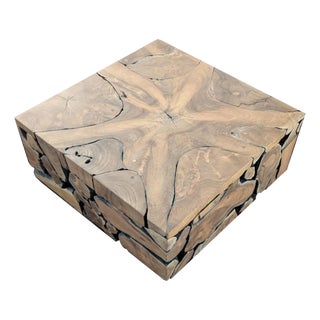 Brand New Balinese Teak Root Indoor / Outdoor Coffee Tables by Cove For Sale