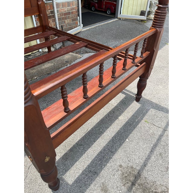Antique 19th Century American Classical Full Tester Poster Bed For Sale - Image 10 of 18