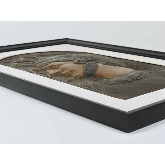 Vienna Secession Art Nouveau Spartans Relief Panels attributed to Georg Klimt, 1900, Set of 2 For Sale - Image 11 of 18