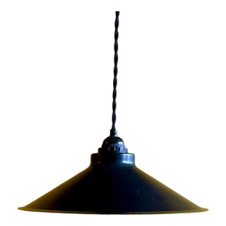 1970s Danish Black Pendant Lamp by E. S. Horn For Sale