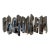 Large Wall Lamp Sconce Metal Sculpture by Mario Torregiani, Italy, 1990s For Sale
