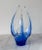 Stunning vintage freeform blue hand made glass art bowl. No makers mark. Minor age wear. No chips.