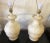 Gemstone Vintage Alabaster or Jade Lamps - Pair For Sale - Image 7 of 8