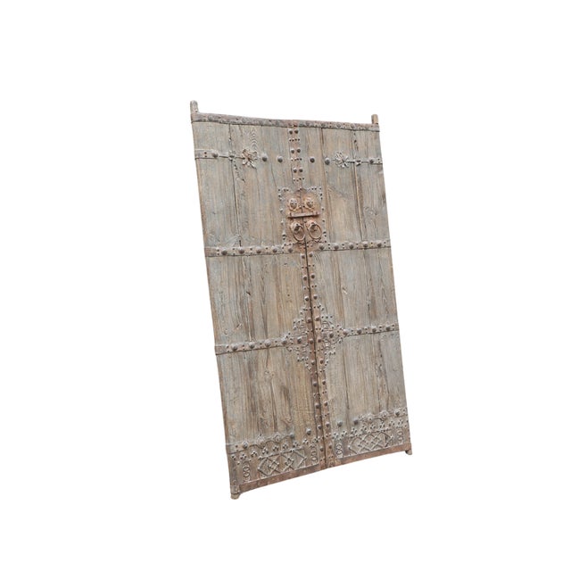 Antique Chinese Pine “Garden” Compound Gate For Sale - Image 4 of 5