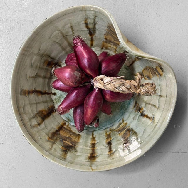 Mid-Century Modern Mid-Century Japanese Organic Ceramic Art Bowl, 1960s For Sale - Image 3 of 18