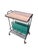 Side Table with Magazine Rack on Casters in Metal and Veneer, 1960s For Sale - Image 11 of 11