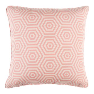 Schumacher Bees Knees Indoor/Outdoor 18" Pillow in Petal For Sale
