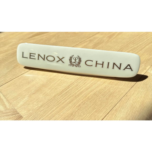 Lenox China Porcelain Display Sign For Sale - Image 9 of 10