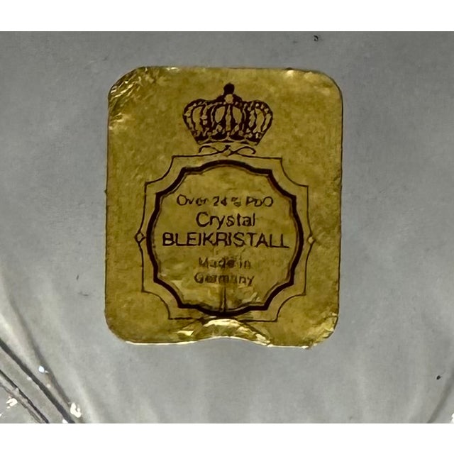 Hollywood Regency Vintage German Bleikristall Lead Crystal Heart Dish – Cut Crystal Trinket Bowl For Sale - Image 3 of 8