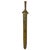 Metal Early 20th Century Antique Chinese Gilt Bronze Sword For Sale - Image 7 of 13