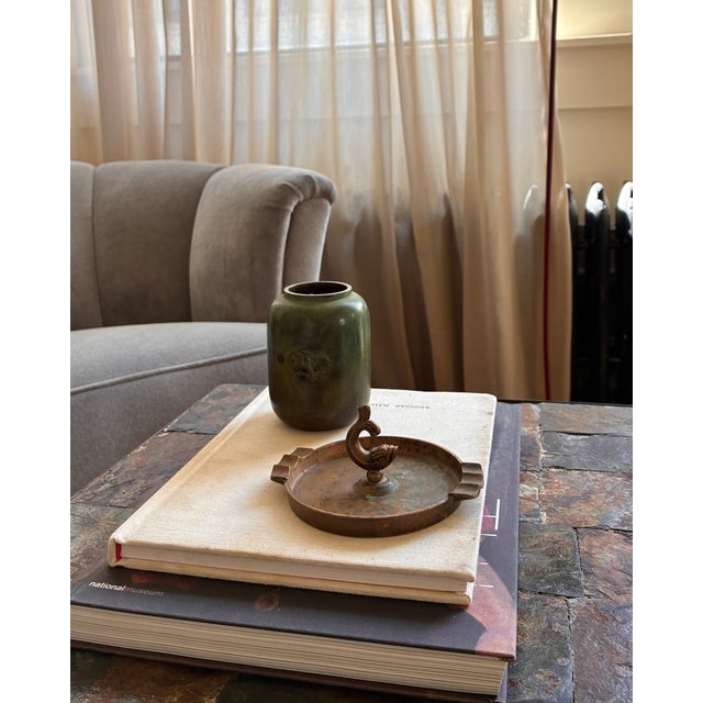 1930s Small Bronze Gab Vase For Sale In New York - Image 6 of 6