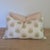 Anna French Millford Lumbar pillows in Pink & Green is the cutest floral block print. Coordinating pink swirl backs....