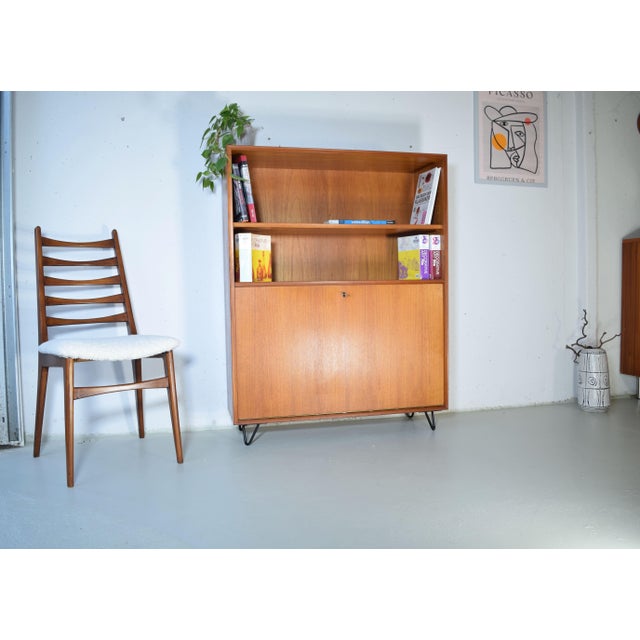 Black Mid-Century Modern Teak Chest of Drawers by Heinrich Riestenpatt, 1960s For Sale - Image 8 of 11