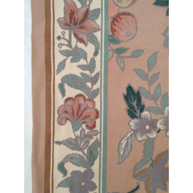 French 1970s Vintage Needle Point Rug - 5'9" X 8'9" For Sale - Image 3 of 5