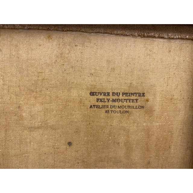 Textile The Bathers Painting in the Manner of Paul Cezanne For Sale - Image 7 of 11