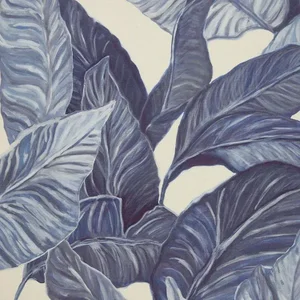 Welcome to the Jungle Lavander Print on Cotton/Linen Blend Fabric