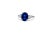 4.06 Ct Gia Certified Natural Sapphire & Diamond Ring Size 7 For Sale - Image 4 of 6