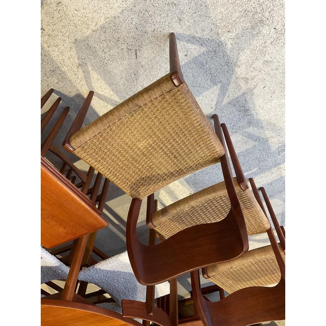 Mid-Century Logster Dining Room Chairs by Arne Hovmand Olsen for Mogens Kold, Set of 4 For Sale - Image 4 of 18