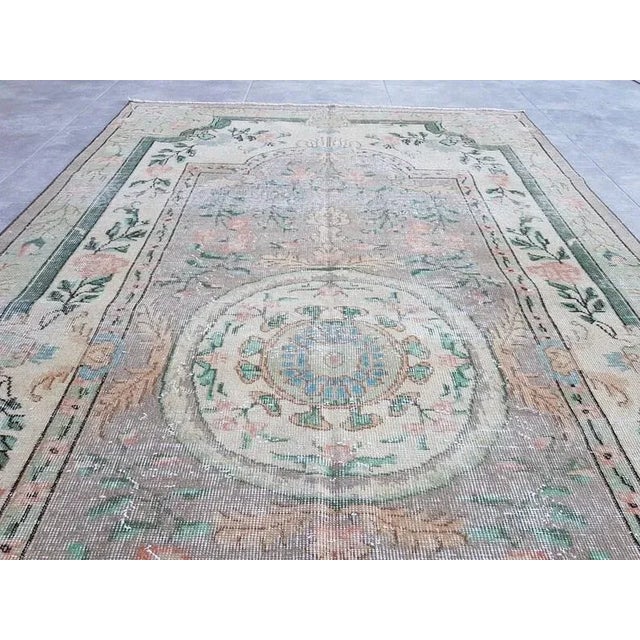 1960s 1960s Geometric Patern Anatolian Multi Colour Rug For Sale - Image 5 of 11