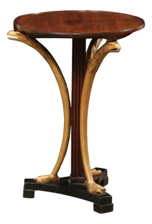 19th Century Gueridon Table with Gilt Eagles