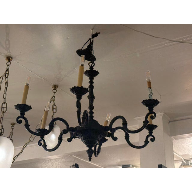 Spanish Revival Vintage Mauldin Lighting Bespoke Spanish Revival Chandelier For Sale - Image 3 of 12