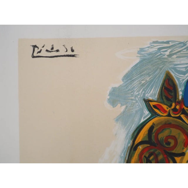Pablo picasso (1881-1973)(after) nude woman with turkish cap, 1974 lithograph (mourlot workshop) signed in the plate...
