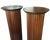 English Vintage Pair of Fluted Wooden Pedestals / Display Columns — Made in Usa, Circa 1992 For Sale - Image 3 of 8