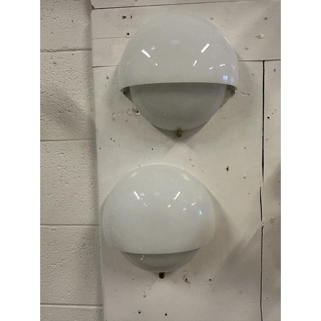 Artemide Mania Glass Wall Lights by Vico Magistretti for Artemide, 1960s, Set of 2 For Sale - Image 4 of 9